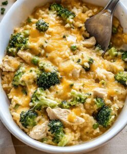 Crockpot Cheesy Chicken Broccoli Rice Recipe