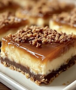 Decadent Caramel Cheesecake Bars Recipe