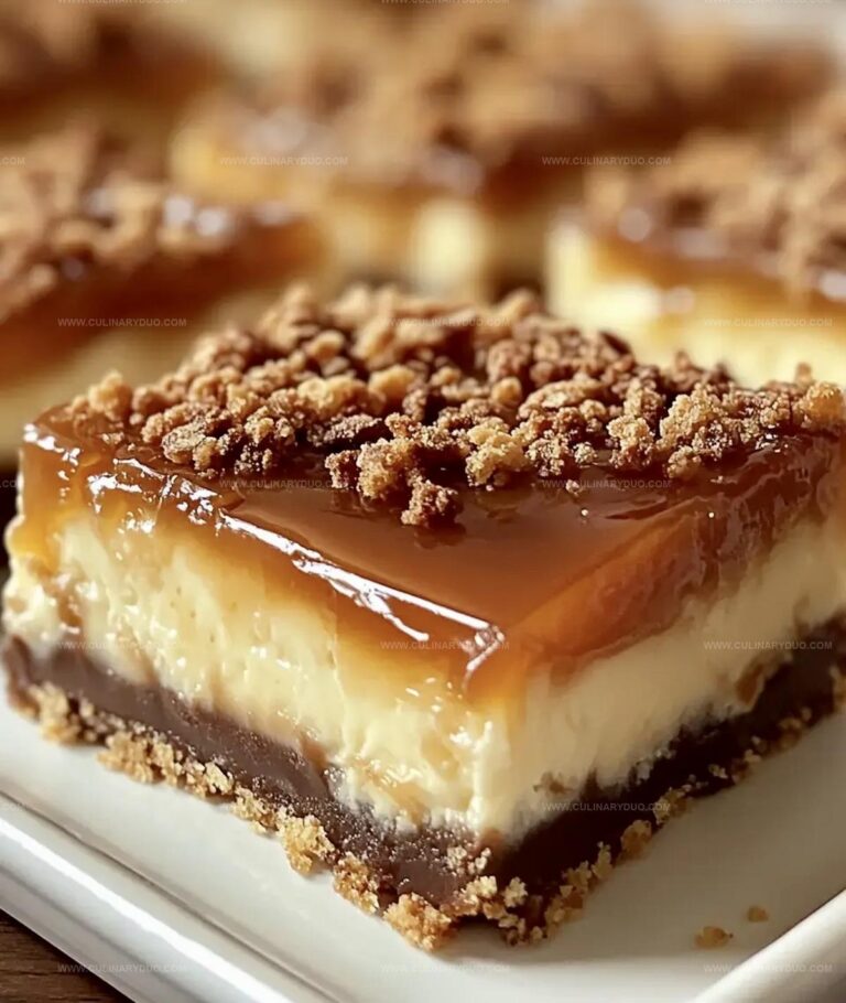 Decadent Caramel Cheesecake Bars Recipe