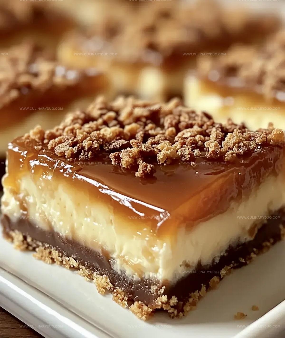 Decadent Caramel Cheesecake Bars Recipe