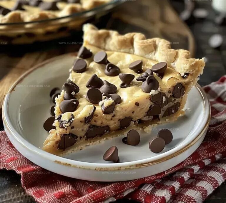 Gooey Chocolate Chip Pie Recipe