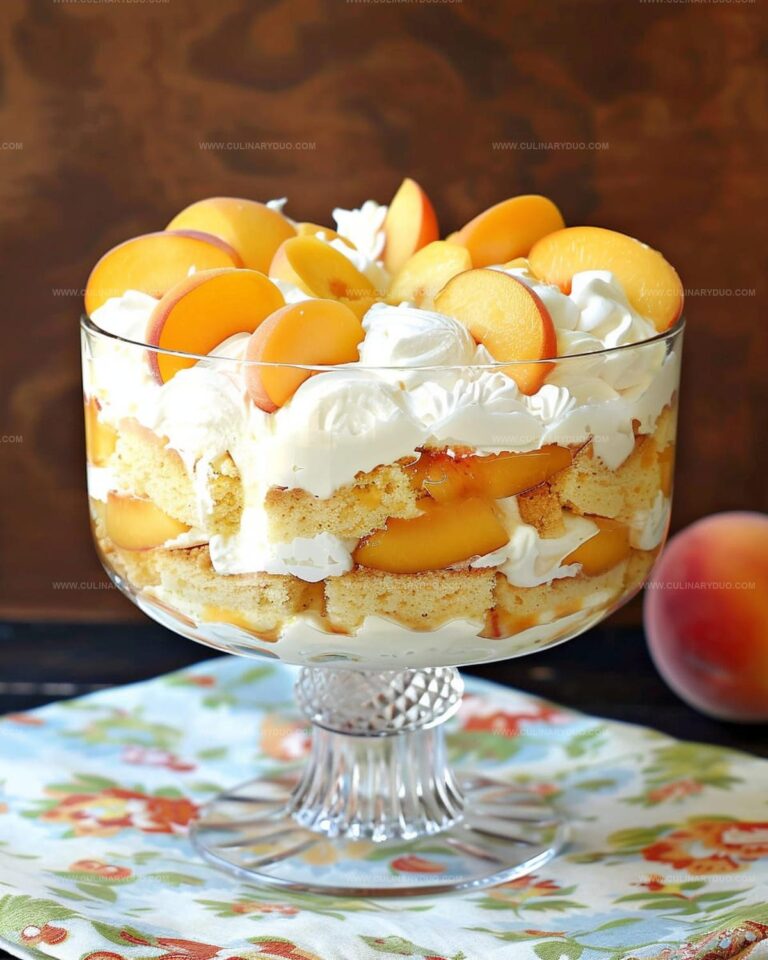 Peach and Cream Cheese Pound Cake Trifle Recipe
