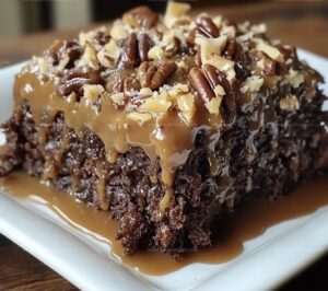 German Chocolate Poke Cake Recipe