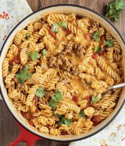 One Pot Beef Taco Pasta Recipe