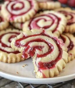 Raspberry Swirl Shortbread Cookies Recipe