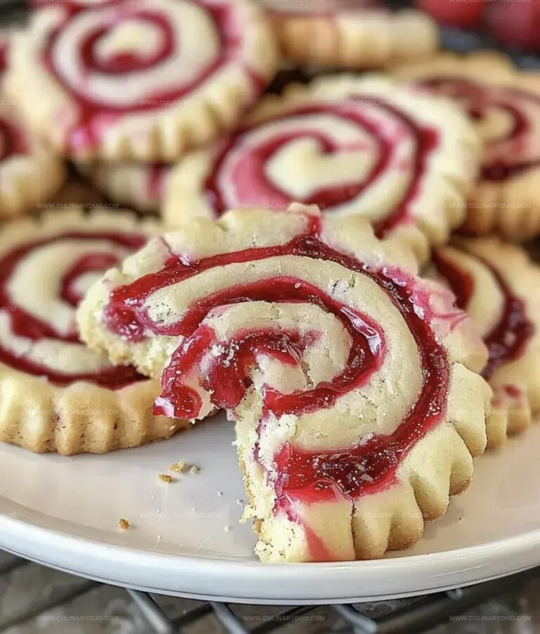 Raspberry Swirl Shortbread Cookies Recipe