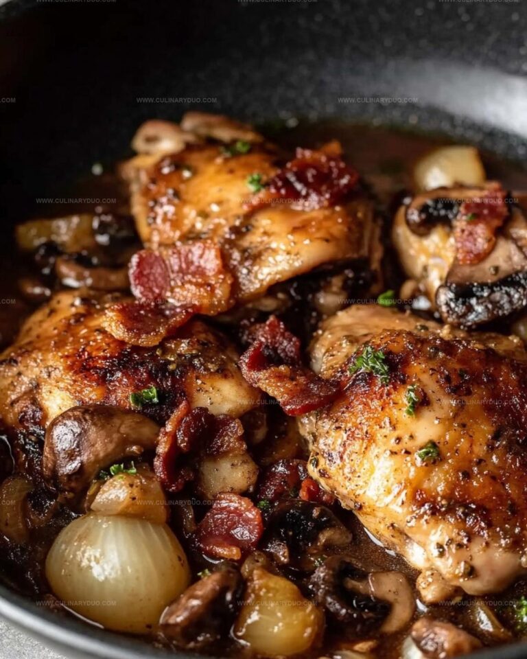 Slow Cooker Herb-Braised Chicken with Mushrooms Recipe