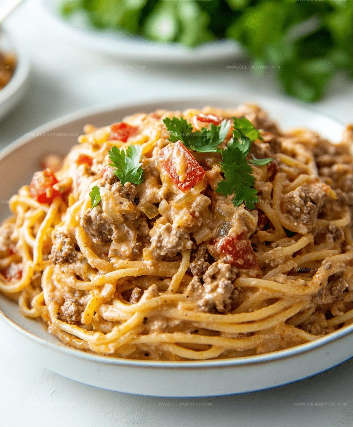 Crockpot Taco Spaghetti Recipe