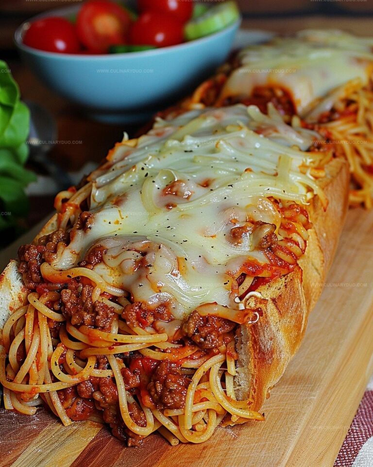 Cheesy Stuffed Italian Bread Boat Recipe