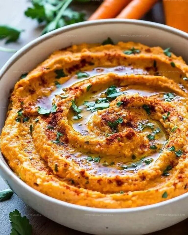 Roasted Carrot Hummus Recipe