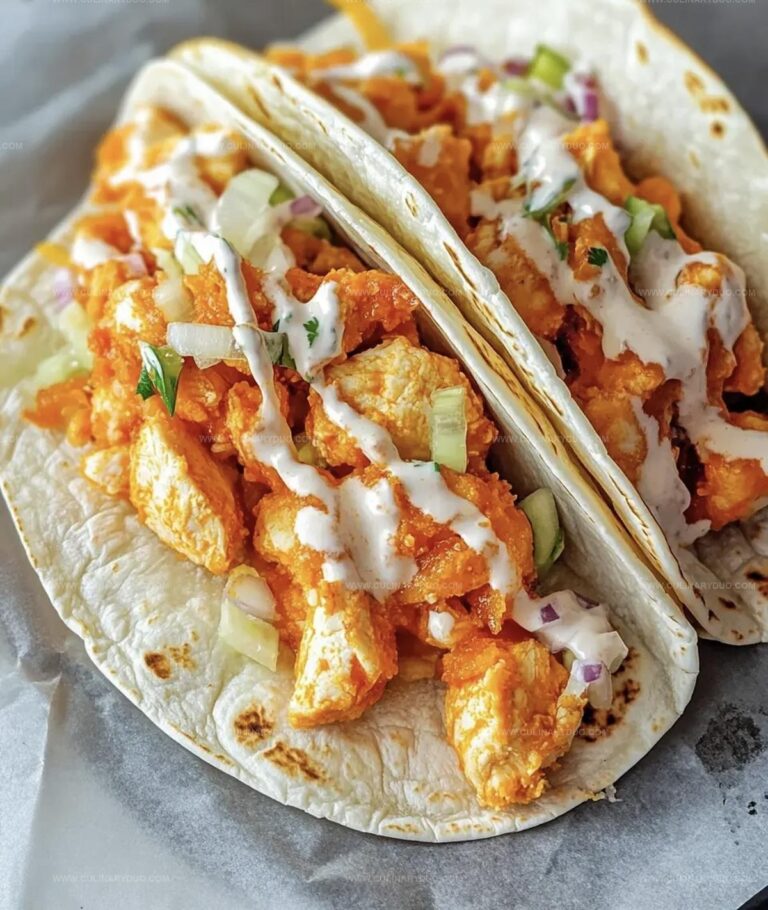 Fried Buffalo Chicken Tacos Recipe