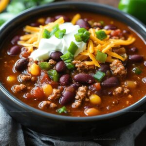 Easy Three Bean Chili Recipe