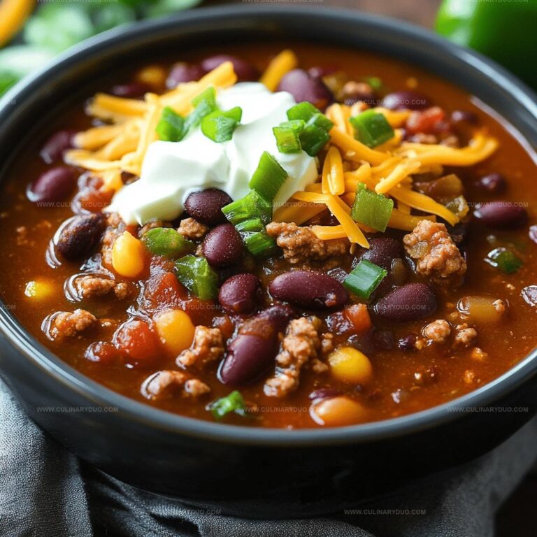 Easy Three Bean Chili Recipe