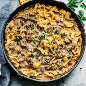 One Pot Beef Stroganoff Recipe