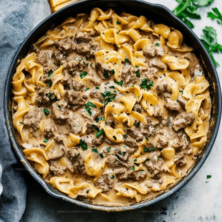 One Pot Beef Stroganoff Recipe