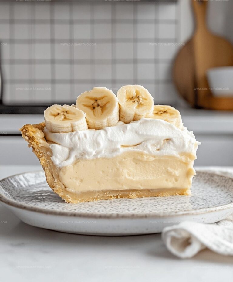 Homemade Banana Cream Pie Recipe
