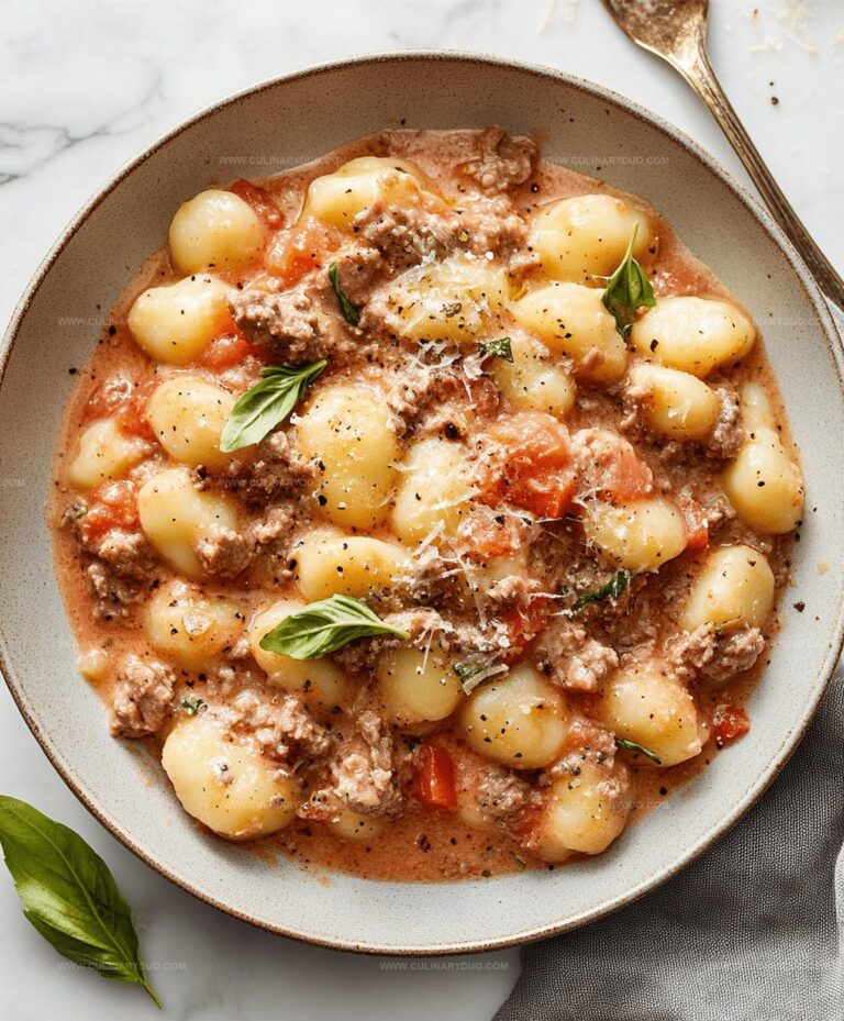 Ground Beef Gnocchi Recipe