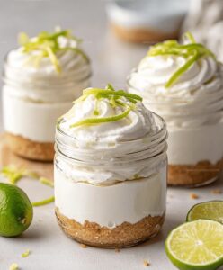 No-bake Key Lime Cheesecake Jars Recipe