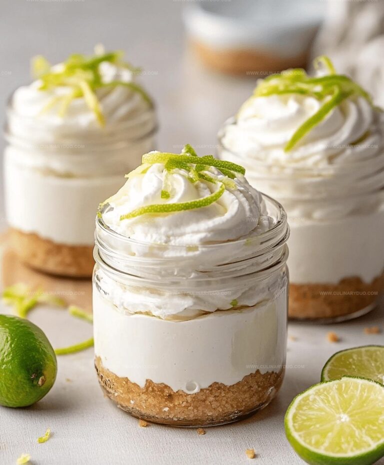 No-bake Key Lime Cheesecake Jars Recipe