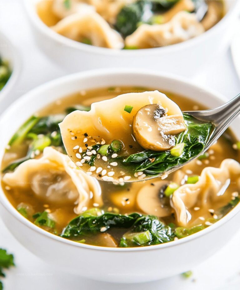 Potsticker Soup With Mushrooms & Bok Choy Recipe