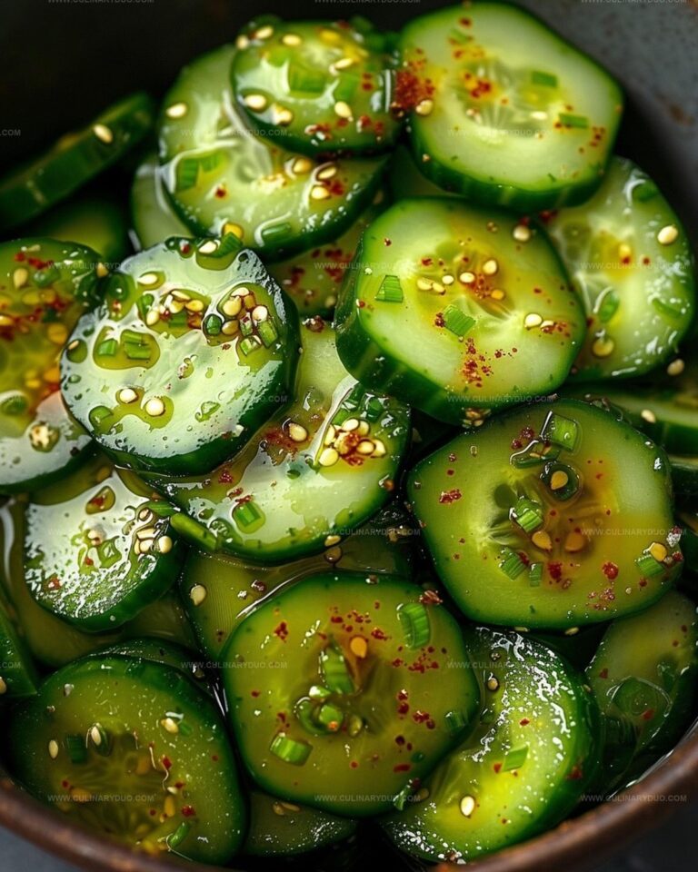 Crisp Asian Cucumber Salad Recipe
