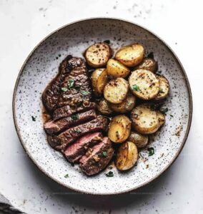 Garlic Butter Steak Potatoes Recipe