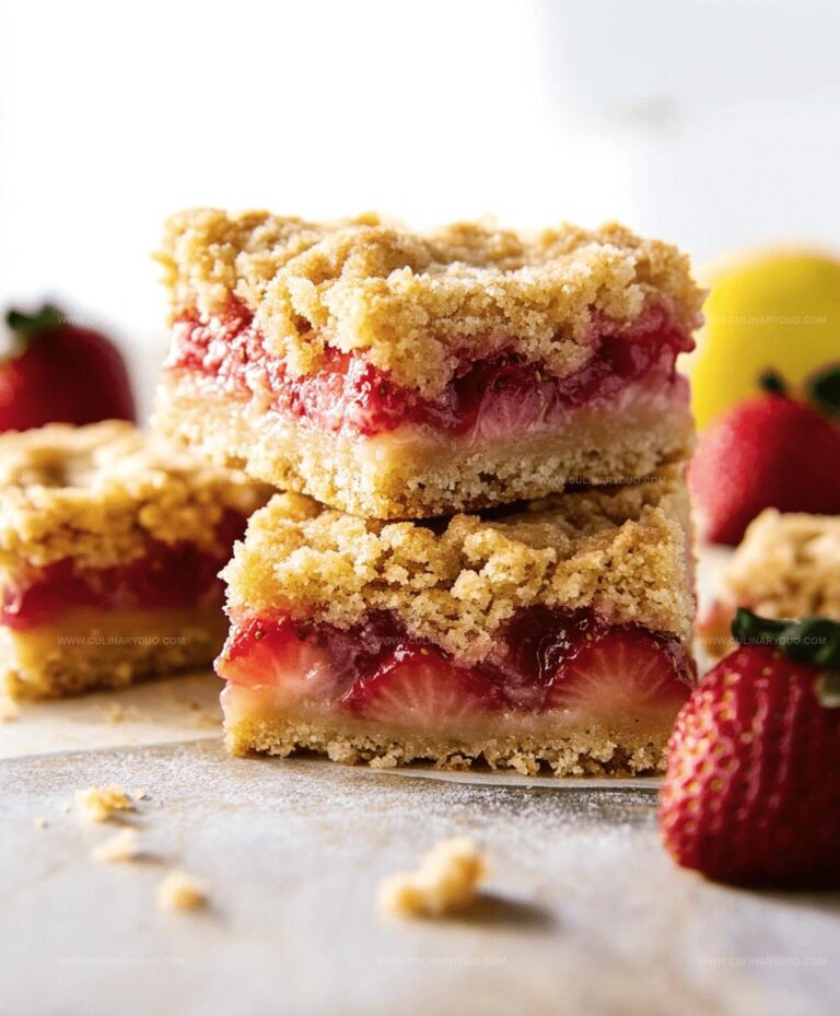 Lemon Strawberry Crumb Bars Recipe