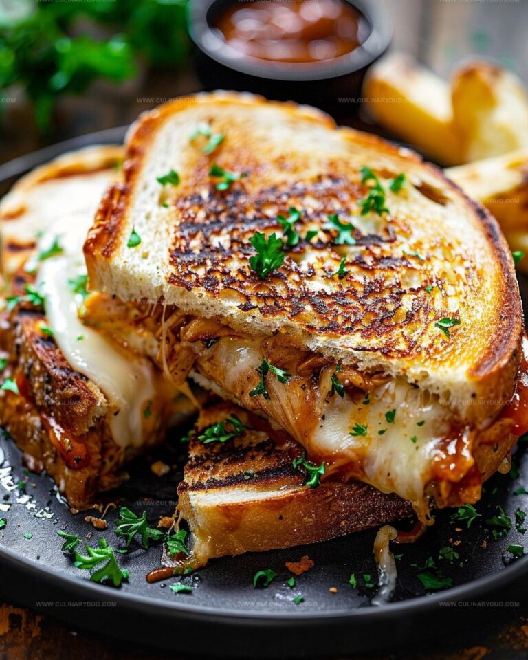 Smoky BBQ Chicken Melt Sandwich Recipe