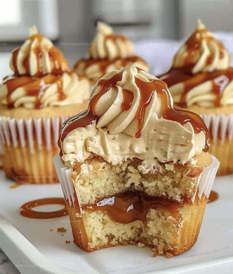 Gooey Salted Caramel Cupcakes Recipe