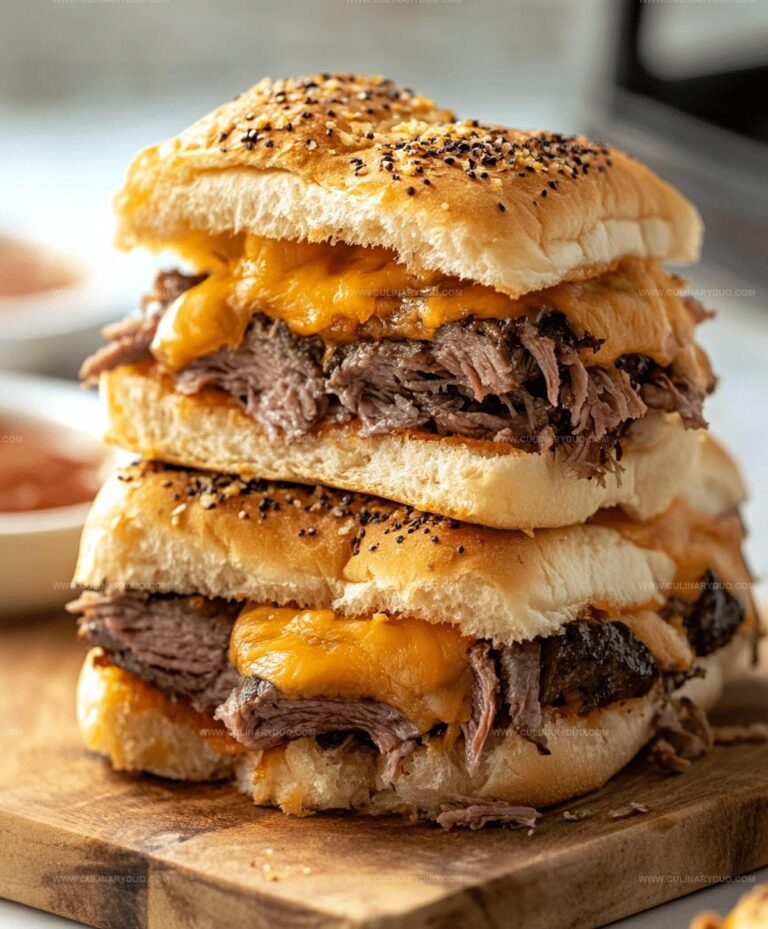 Easy Roast Beef And Cheddar Sliders Recipe