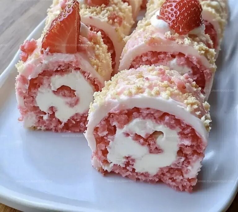 Strawberry Shortcake Cheesecake Rolls Recipe