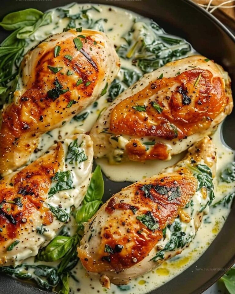 Cream Cheese and Spinach Stuffed Chicken Breasts Recipe