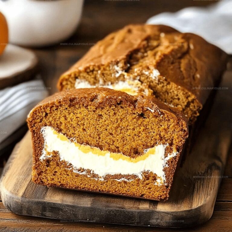 Cream Cheese Filled Pumpkin Bread Recipe