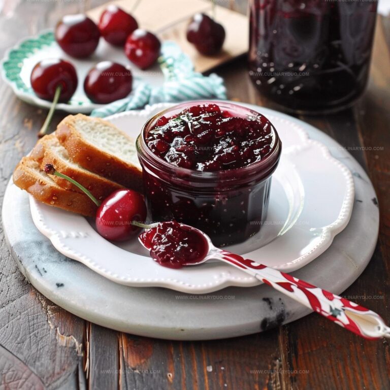 Homemade cherry jam Recipe