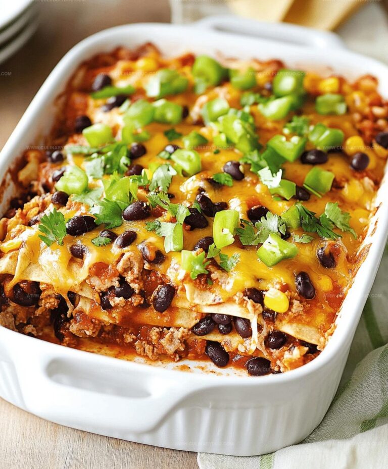 Black Bean And Beef Enchilada Casserole Recipe