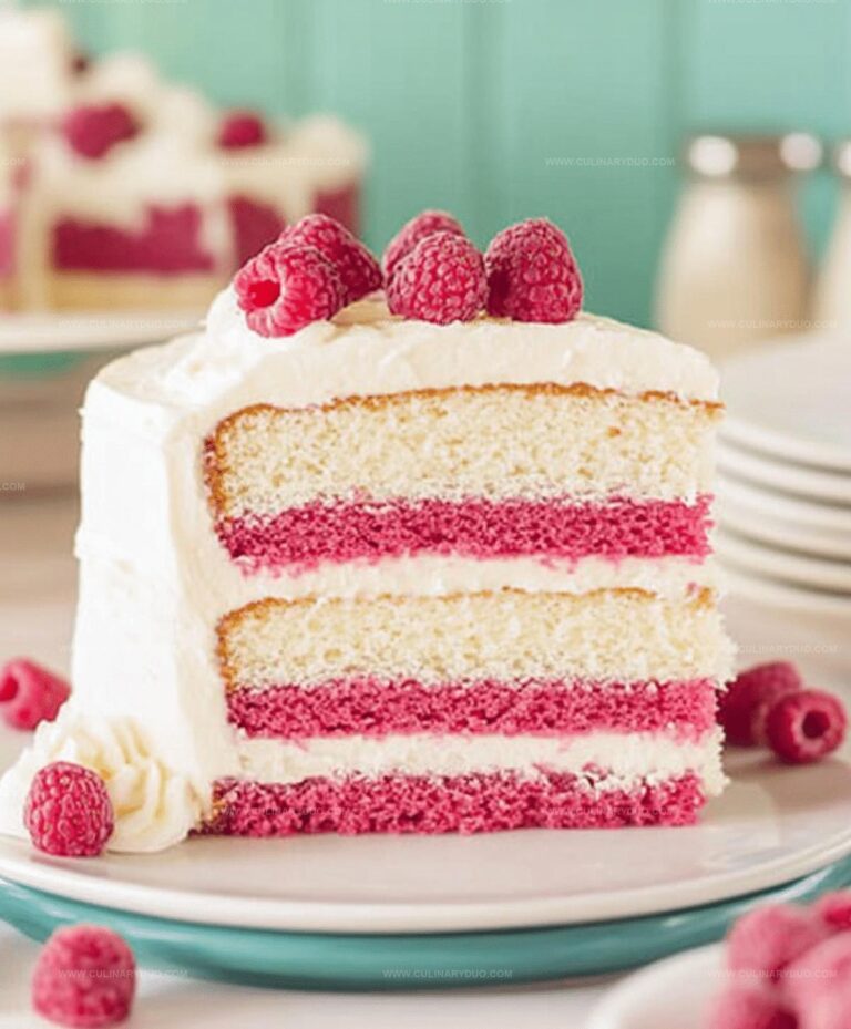 White Chocolate Raspberry Deam Cake Recipe