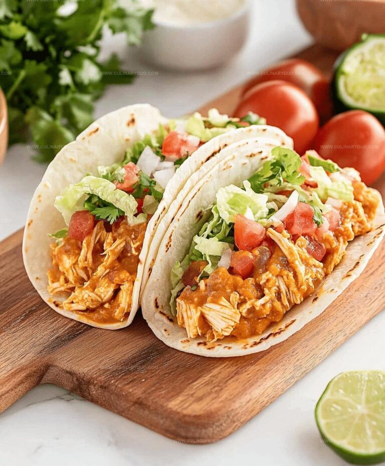 Slow Cooker Queso Chicken Tacos Recipe