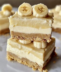 Creamy Banana Pudding Cheesecake Bars Recipe