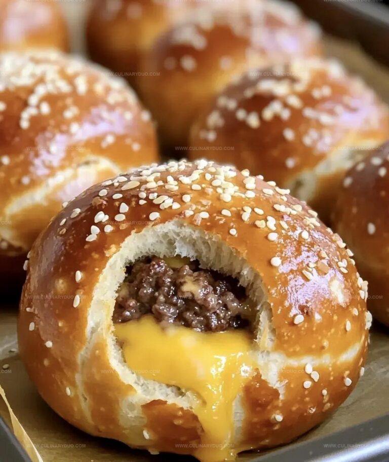 Cheeseburger Pretzel Bombs Recipe