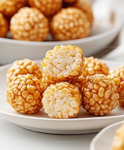 Caramel Marshmallow Rice Krispie Balls Recipe