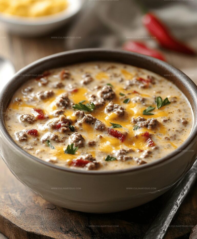 Easy Cheeseburger Soup Recipe