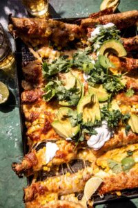 Sheet Pan Green Chile Chicken Taquitos Recipe