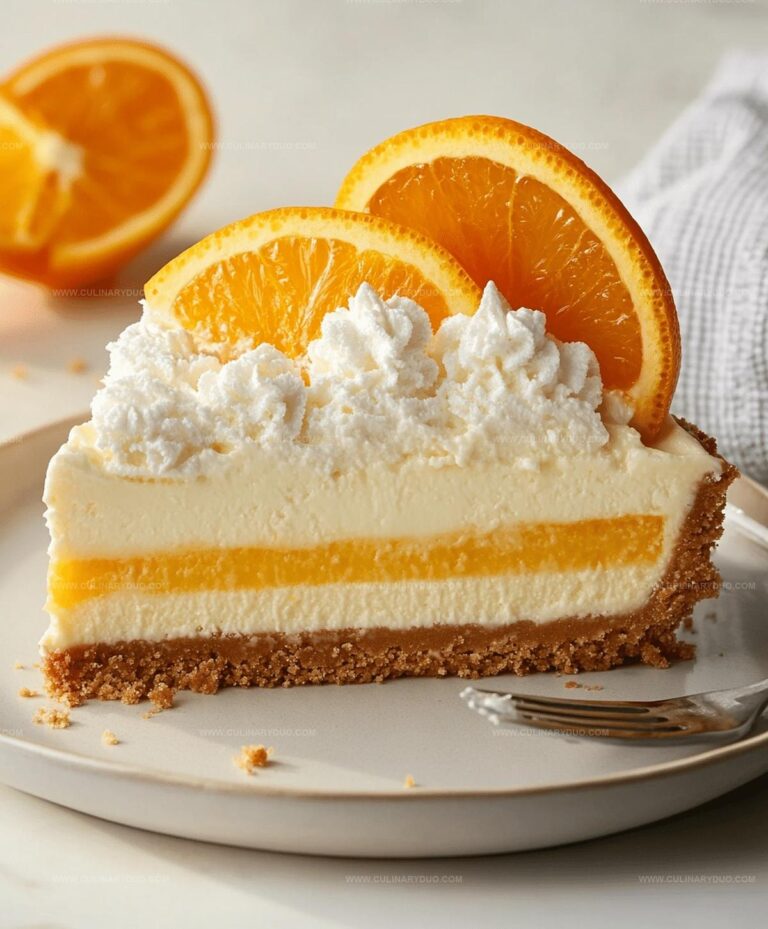 No Bake Orange Creamsicle Cheesecake Recipe