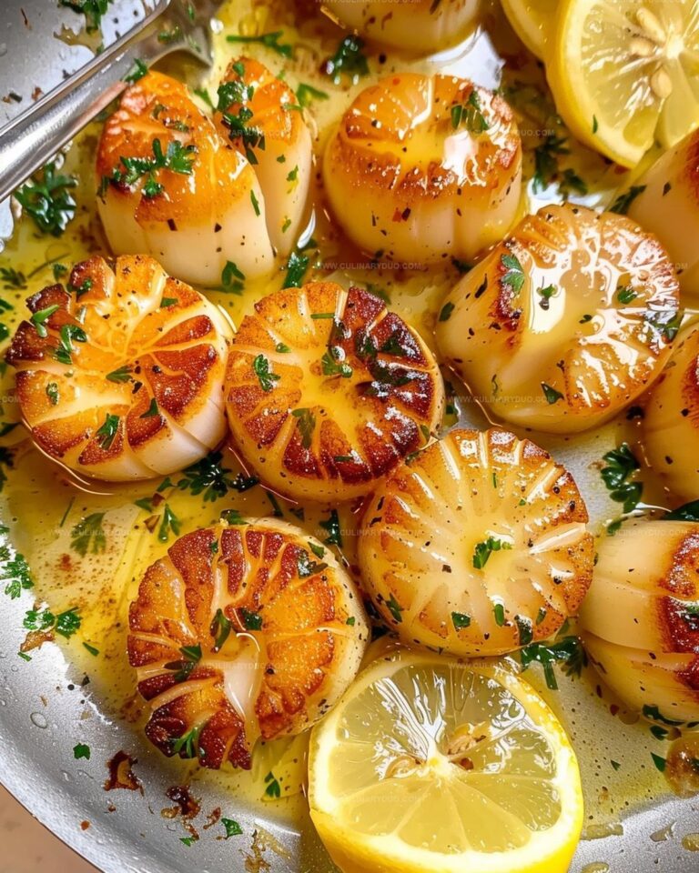 Lemon Garlic Butter Scallops Recipe