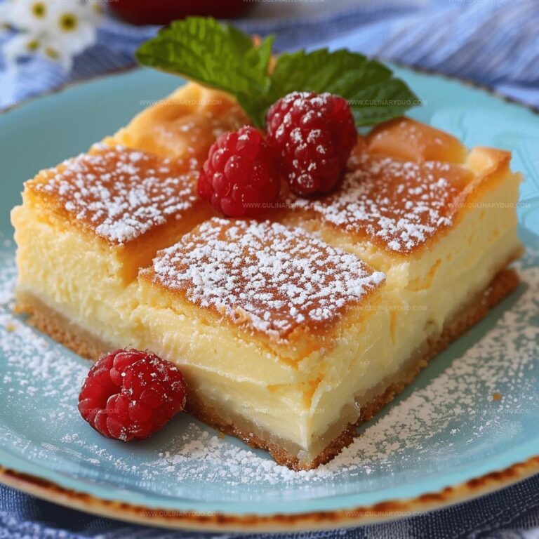 Vanilla Custard Cream Squares Recipe