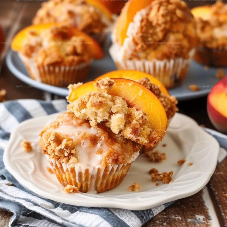 Peach Cobbler Muffins Recipe