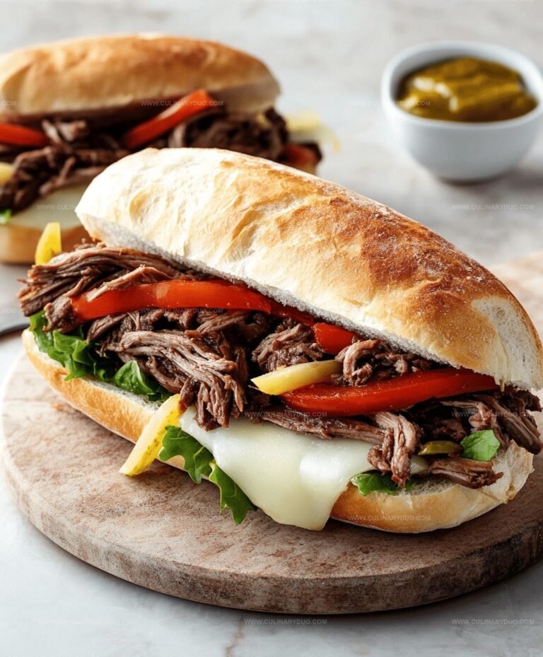 Slow Cooker Italian Beef Sandwiches Recipe