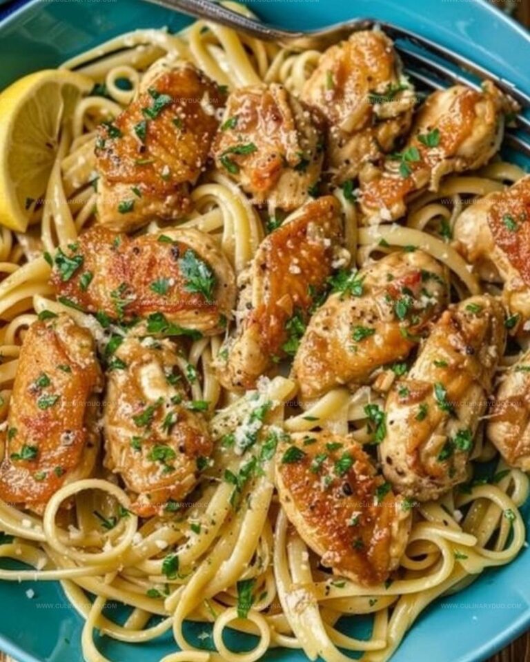 Creamy Garlic Chicken Parmesan Pasta Recipe