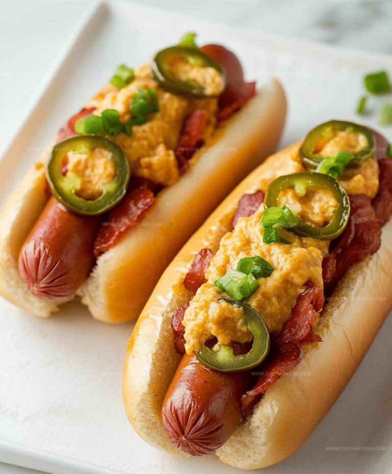 Bacon Jalapeno Popper Hot Dogs Recipe