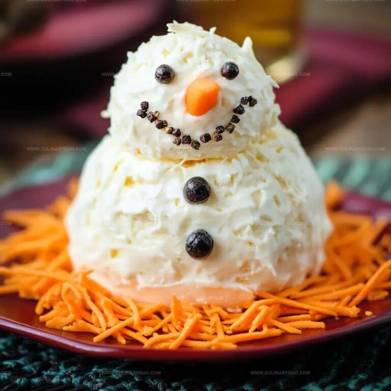 Ranch Snowman Cheeseball Recipe